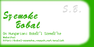 szemoke bobal business card